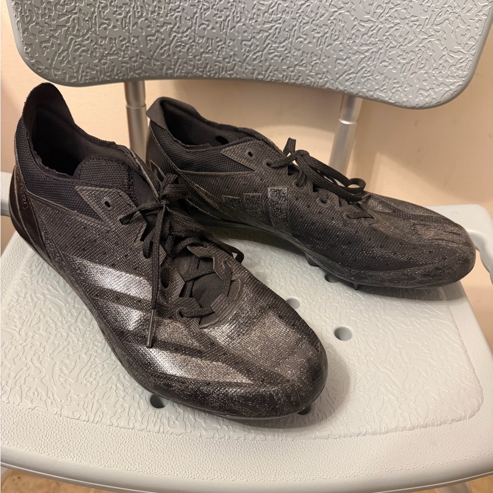 Adidas Adizero Mens Size 11.5 US Black Football Cleats